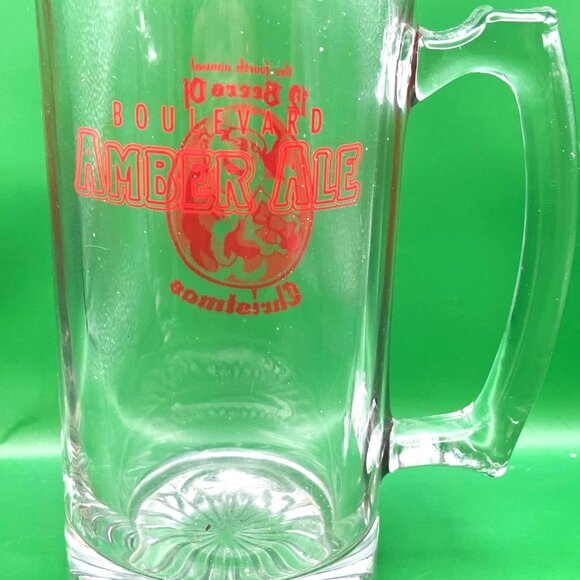 Boulevard Brewing Co Amber Ale 12 Beers Christmas Glass Stein 4th Annual Event - Picture 2 of 10